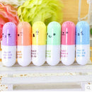 6X/Set Mini For Cute Highlighter Pen Supplies Graffiti Writing School Office AU