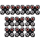 10pcs Solder Type Right Angle Female Jack 4 RCA Socket Connector Board DIY
