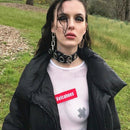 Punk Gothic Leather Women Choker Necklace Sexy Collar Neck Ring Jewelry Circle