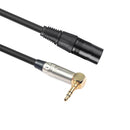 90 Degree Right Angle Auxiliary Cable Public Audio Transfer Line Microphone