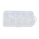 Pack Of 10 Metal Sequins Baits Artificial Lures &Organizer Box Saltwater
