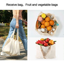Reusable Foldable Recycle Grocery Shopping Canvas Carry Bags Tote Handbags Eco