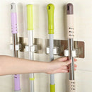 5X(Wall tile sticking Mop Organizer Holder Rack Plastic wall mounted Brush I5I7)