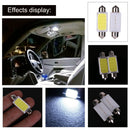 2pcs 41mm COB SMD LED 12V Car Reading Bulb Map Light (white light)