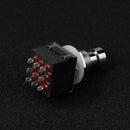 Guitar Effects Pedal Stomp Foot Metal Switch True Bypass Accessory (Black)