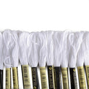 24 skeins of line For Embroidery Cross needle Knitting Bracelets(White and  E3N1