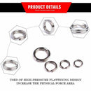 100Pcs Durable Double Loop Hot Split Ring Fishing Tackle Stainless Steel Ho C5F1
