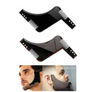2pcs Beard Shaping Tool Styling Template Stencil Beard Comb for Salon Barber