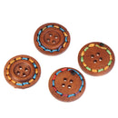 10pcs Wooden Buttons Natural Sewing Buttons Craft Clothes Decor clothing Craft U