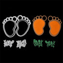 Lovely Baby Foot Cutting Dies Stencil Book Photo Album Card Embossing Craft FT