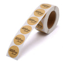 500Pcs/Roll Kraft Paper Thank You Stickers Seal Bake Cake Gift Decoration LSEAU