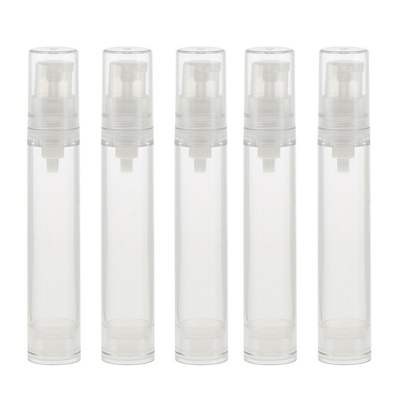 10 PCS 5&12mL Airless Pump Bottles Lotion Cosmetic Moisturizers Containers