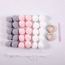 Wool Balls Handmade Kids Room Wall Home Decor Ornament Hanging Nursery Pom