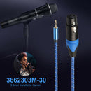 For Microphone Amplifier Speaker 3.5mm Male to 3 Pin XLR Female Connector Cable