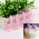 4pcs Bow Cake Mould Decor Mold Icing Cookie Fondant Embosser h h