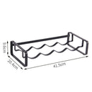 Wine Holder Storage Rack Metal Wine Accessories 4 Bottles Standing Shelf Ho