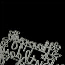 Happy Birthday Shape Metal Cutting Dies for DIY Scrapbooking Album Cards DecorM&