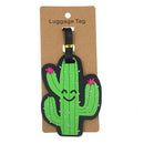 Creative Cactus Luggage Tag PVC Suitcase ID Address Holder Cute Baggage Boa B6T9