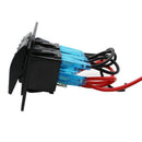 12V-24V 2 Gang red Rocker Switch Panel Circuit Breaker Boat Marine Waterpro