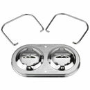 Chrome Brake Master Cylinder Cover Dual Bail Brakes For Chevy Sbc Bbc 350 4 Q5F9