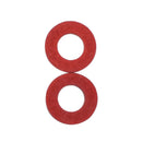 600pcs M3 OD 5-18mm Red Insulating Fiber Fibre Flat Washers Sealing Gaskets Kit