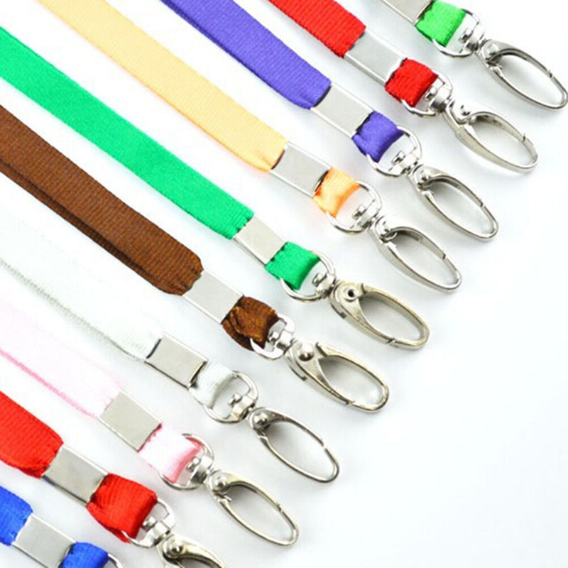 1X Neck Strap Lanyard Safety ID Badge Holder Metal Available Breakaway Phone  Z