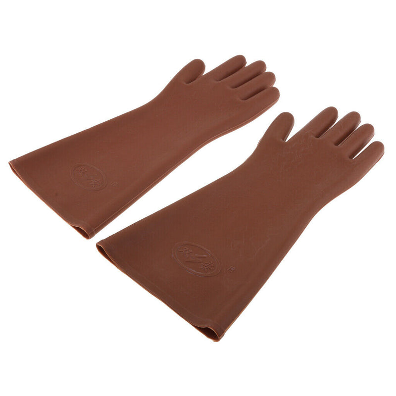 1 Pair Rubber Electric Safety Gloves, Free Size