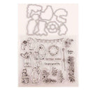 Banner Flower Seal Stamp Cutting Dies Stencil Set DIY Scrapbooking Emboss