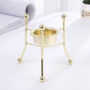 Three-legged Geometric Candlestick Metal Candle Holder Desktop Shelf Decor