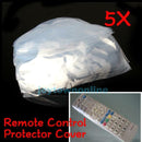 5X Heat Shrink Film TV Air-Conditioner Video Remote Control Protector Cover Bag