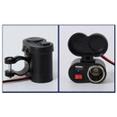 2 In 1 Motorcycle Car Boat 12V Usb Power Port Charging Socket Cigarette-Lig