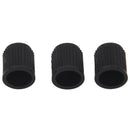 Lot 150 Pieces Automotive tire valve cap Durable Valve Caps Black Plastic P G3T9