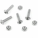 1 Set Car Anti Theft Anti-Tamper Security License Plate Screws Stainless Steel