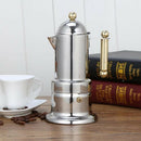 200Ml 4 Cups Stainless Steel Coffee Pot Moka Coffee Maker Teapot Filter Aut