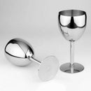 14.5cm Stainless Steel Wine Glasses Goblets Champagne Bar Party Banquet