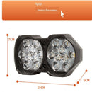 Custom Made Motorcycle Accessories Large LED External Water Strong Light Black