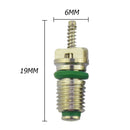 10pcs/set A/C Valve Cores Green Auto Automobile Air Conditioning Valve for R134a