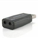 5.1USB to 3.5mm mic headphone Jack Stereo Sound Headset Card Audio Adapter US.