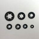 280pcs Tooth Starlock Push On Locking Washers Speed Clips Fasteners Assortm V4O5