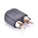 3.5mm  Female Jack To 2 Dual RCA Male Y Splitter Audio Adapter ConverterB Hn