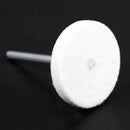 10Pcs Dia.25mm Felt Polishing Buffing Pads Accessories for Rotary Tools