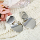 Round Earrings Fashion Women's Metal Sequin Earrings Accessories Punk Simpl
