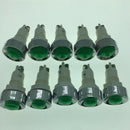 10Pcs Pl Signal Indicator Button Switch Opening 13.5Mmï¼ˆGreen 220Vï¼‰