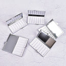 Rectangle Portable Metal Pill Box Medicine Tablet Storage  Vitamin Container Z