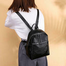 Women Backpack PU Leather Shoulder Bag Student Girls Travel School Bags A