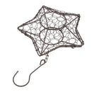Romantic Iron Star Shape Succulent Pot Metal Hanging Planter Plant Holder