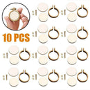 10 X Mini Embroidery Hoop Ring Wooden Cross Stitch Frame For Hand Craft DIY USA