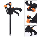 4 Inch Wood Working Bar F Clamp Grip Ratchet Release Squeeze Kit DIY Hand Tools