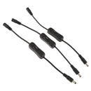 3Pcs Handy LED Strip Light DC Inline On/Off Switch Cable 5.5x2.1mm For