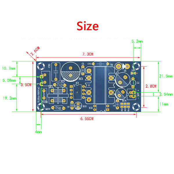 AC-DC 100-240V to 12V 2A converter isolated step down power supply board A Fw